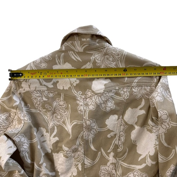 APANAGE Women's Long Sleeve Textured Floral Jacket Size 4 - Picture 9 of 14